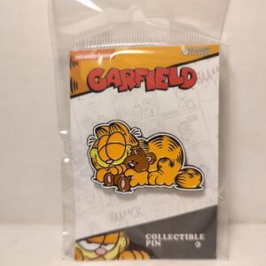 Garfield and Pookie 1.7" Enamel Pin Official Cartoon Collectible Badge